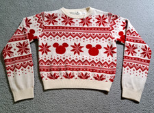 H M Unisex Kids Youth Disney Mickey Mouse Christmas Sweater / Size 16/18