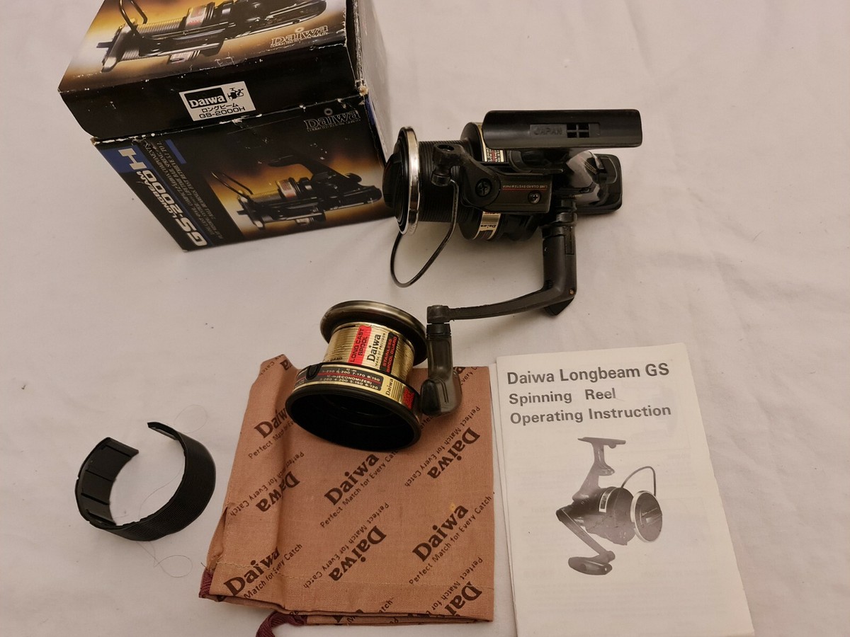 DAIWA LONGBEAM GS 2000H **JAPAN**BOXED SPARE SPOOL PAPERWORK BAG