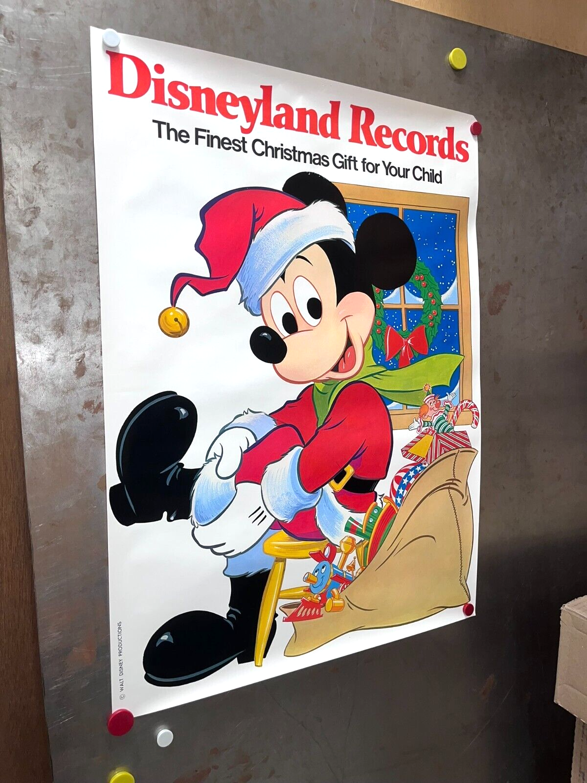 Disneyland Records Christmas Vintage Poster
