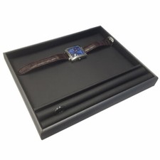 Black Leatherette Presentation Display Tray Display Pad Organizer