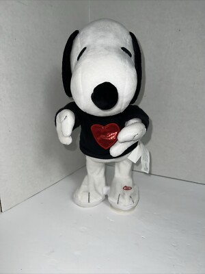 Gemmy Peanuts Animated Snoopy Musical Dances & Arms Open Hearted T-Shirt 2023