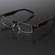 Men Women Non Prescription Clear UV Lens Fashion Eye glasses Black Silver Frames