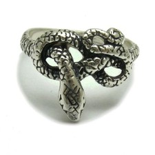 Stylish Sterling Silver Ring Stamped Solid 925 Snake Handmade Nickel Free