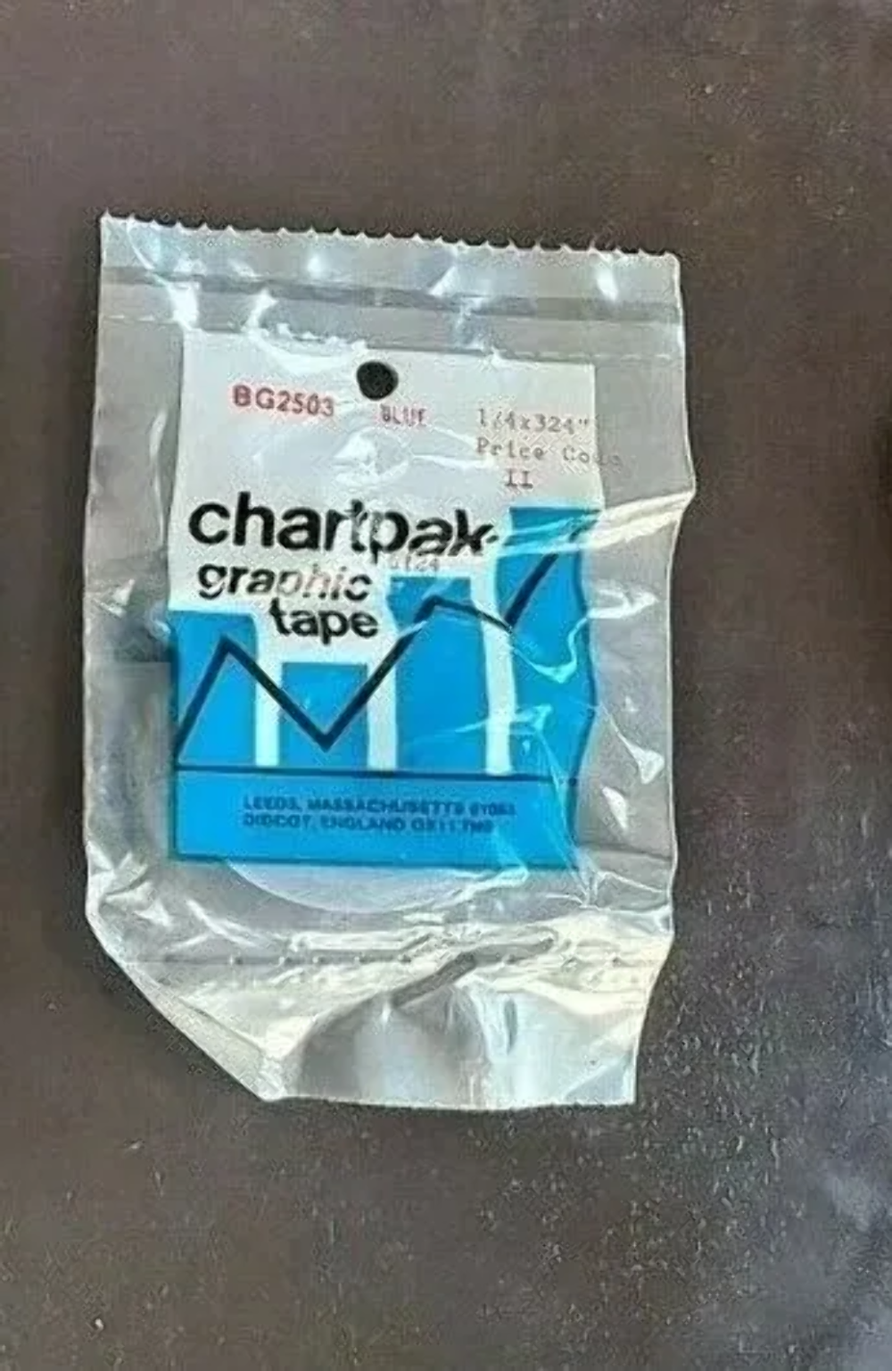 NOS Chartpak Graphic Tape (6124) BG2503 Blue 1/4” x 324” eBay
