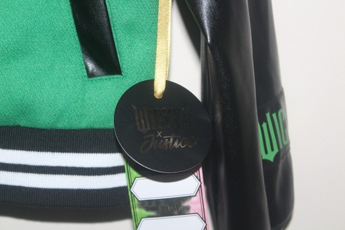 Wicked Varsity Bomber Jacket Justice Girls NEW - Picture 2 of 11
