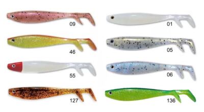 Delalande Fury Shad 15cm Soft Plastic Lures Unique Double PaddleTail