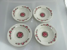 4 Santa Anita Ware California Bowls Garden of Roses Sauce Dishes Ice Cream Dish