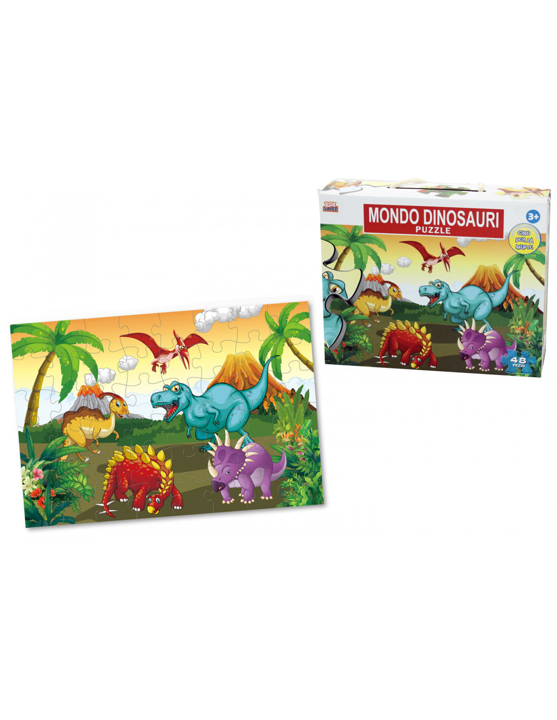 Kidz Corner – Puzzle 48 Pezzi Dinosauri
