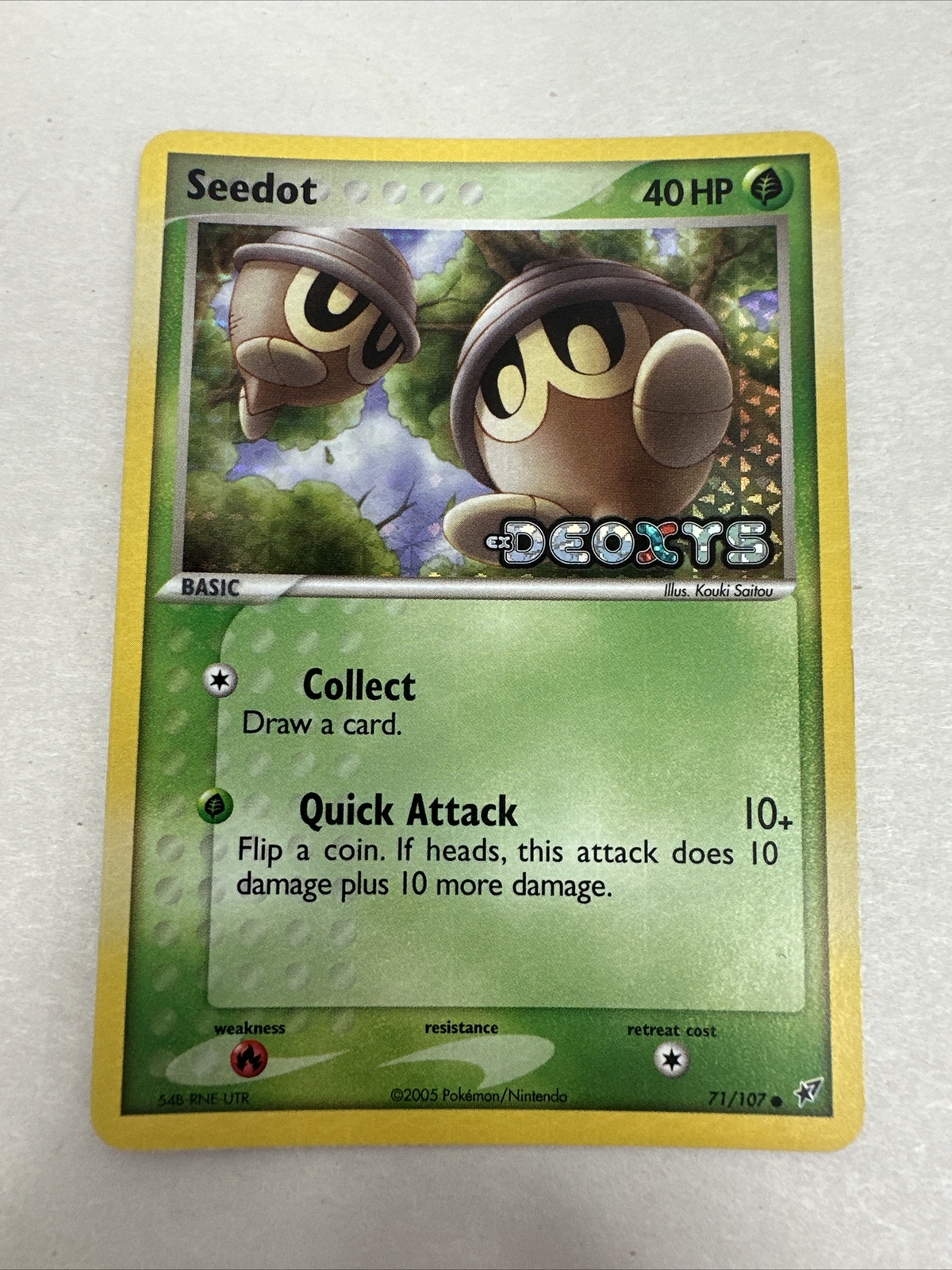 2005 SEEDOT 71/107 Ex DEOXYS POKEMON NINTENDO - REVERSE HOLO -STAMPED - NM/M