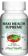 Maxi Health, Maxi Health Supreme, High Potency Multi Vitamin, Mineral, 60 Tablet