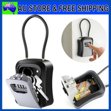 Combination Lock Key Safe Storage Box Padlock Security Home Outdoor AU