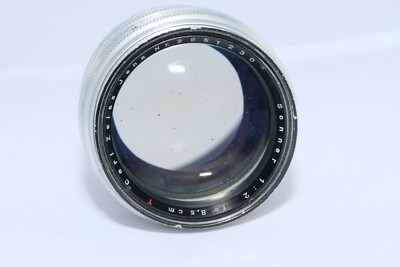 Leica TM Zeiss Sonnar 8.5cm f2 T FAST telephoto lens. Circa 1946