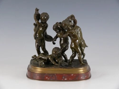 "Spielende Putti und Bacchusknabe mit Ziege" von Claude Michel Clodion - Bild 3 von 6