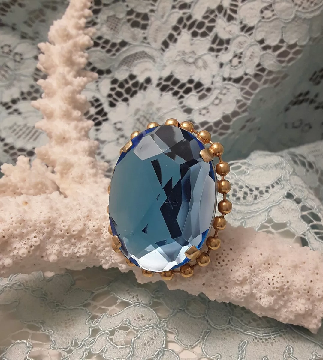 Anello pietra acquamarina sale