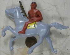 Vintage 1930's Cast Lead Manoil Barclay Indian on Horse 8