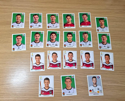 Panini Deutschland Lot - WM 2010 & 2014 + EURO 2016 Muller Ozil Reus Lahm