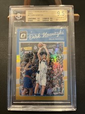 2016 Optic Gold Prizm Dirk Nowitzki /10 BGS 9.5 77 Donruss