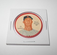 1962 Salada Junket Baseball Coin 79 Marty Keough Washington Senators Near Mint