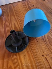 Vintage MCM Blue Disk Go Case 45 RPM Record Holder Tote Holds 60 Records