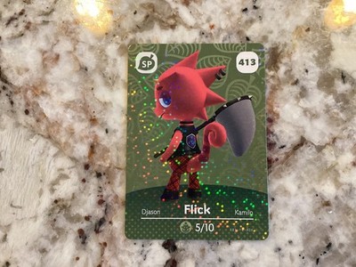 Flick 413 Animal Crossing Amiibo Authentic Nintendo Mint Card