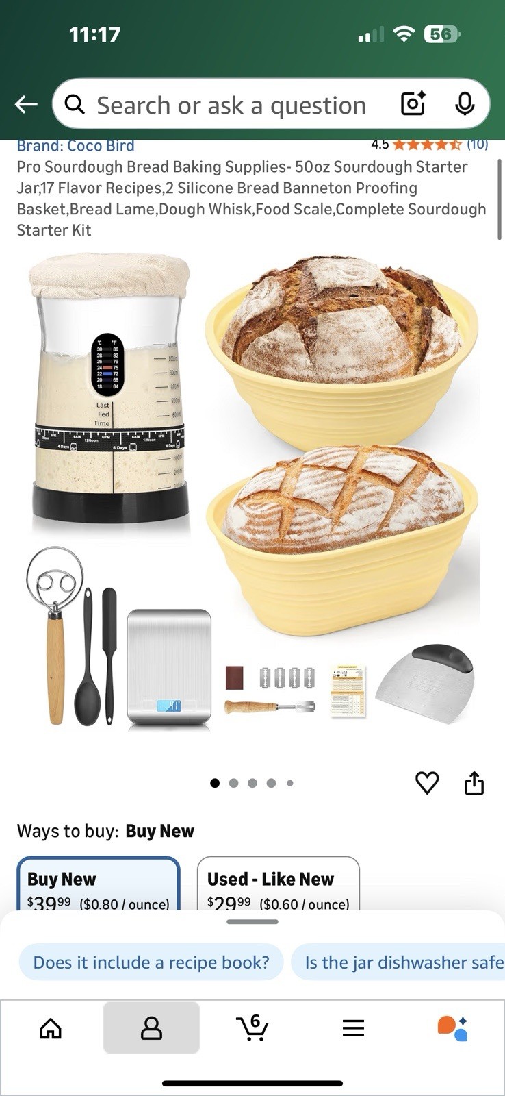 Sourdough Bread Starter Kit Bread Baking Supplies And Jar