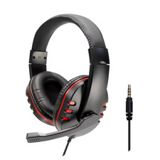 Gaming Headset: Adjustable, Comfortable, Wired with 3.5mm Jack  Media Control