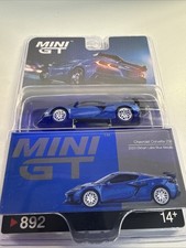Mini GT Chevrolet Corvette Z06 2023 Elkhart Lake Blue Metallic #892 1/64