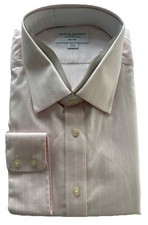 Charles Tyrwhitt Pink Stripe Shirt Mens 19/37 Non Iron Classic Fit