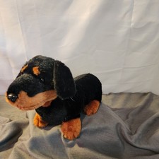 Dachshund Ganz Webkinz Plush Wiener Dog 11X7 NO CODE Black Brown HM345 B3