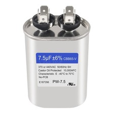 7.5 uF 6 10 MFD 370V/440V CBB65 Oval Run Start Capacitor for AC Motor Run o...