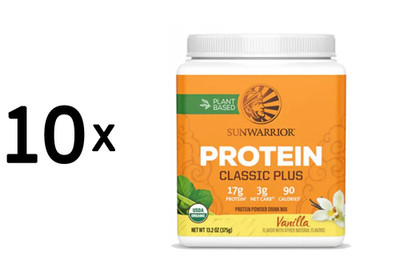 10 x Sunwarrior Classic Plus Organic (375g) Vanilla (56,00 EUR/kg)