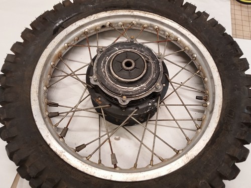 Yamaha XT500 Rear Wheel With Hub & Tire Fits Years 1976-1981