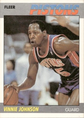 Vinnie Johnson - 1987-88 Fleer Basketball - Vintage Card #58