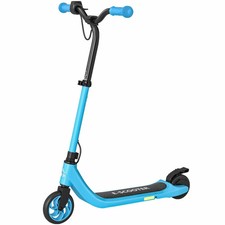 HOMCOM Electric Scooter for Kids, Up to 8 KM/H, Adjustable Height, Blue