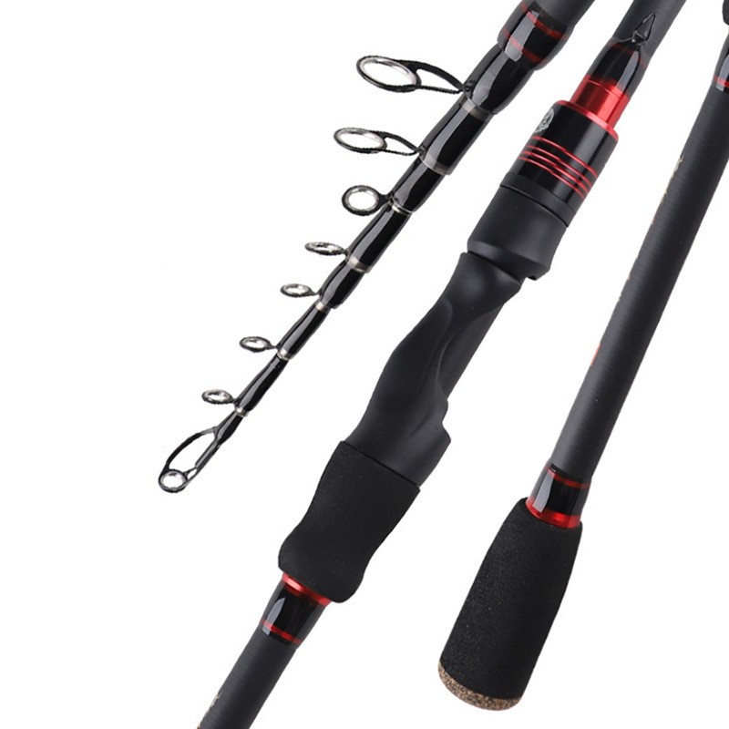 7ft Telescopic Carbon Fiber Travel Fishing Rod
