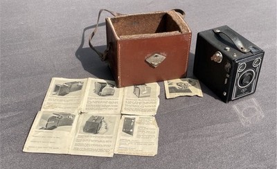 Vintage Agfa Synchro Box Kamera Fotoapparat Made in Germany | Schwarz