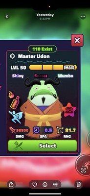 SPONGEBOB TOWER DEFENSE LVL 50 POWER PATTY SHINY WUMBO MASTER UDON HARD TO GET!