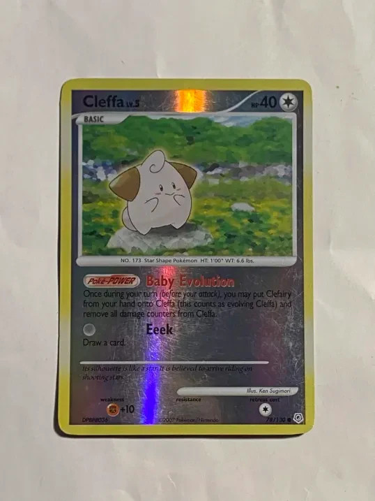 POKEMON CLEFFA 78/130 COMMON REVERSE HOLOFOIL DIAMOND & PEARL MP/LP CARD