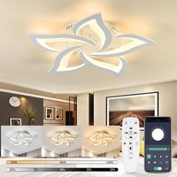 Led Deckenleuchte Dimmbar Deckenlampe Fernbedienung Wohnzimmer 40W Kronleuchter