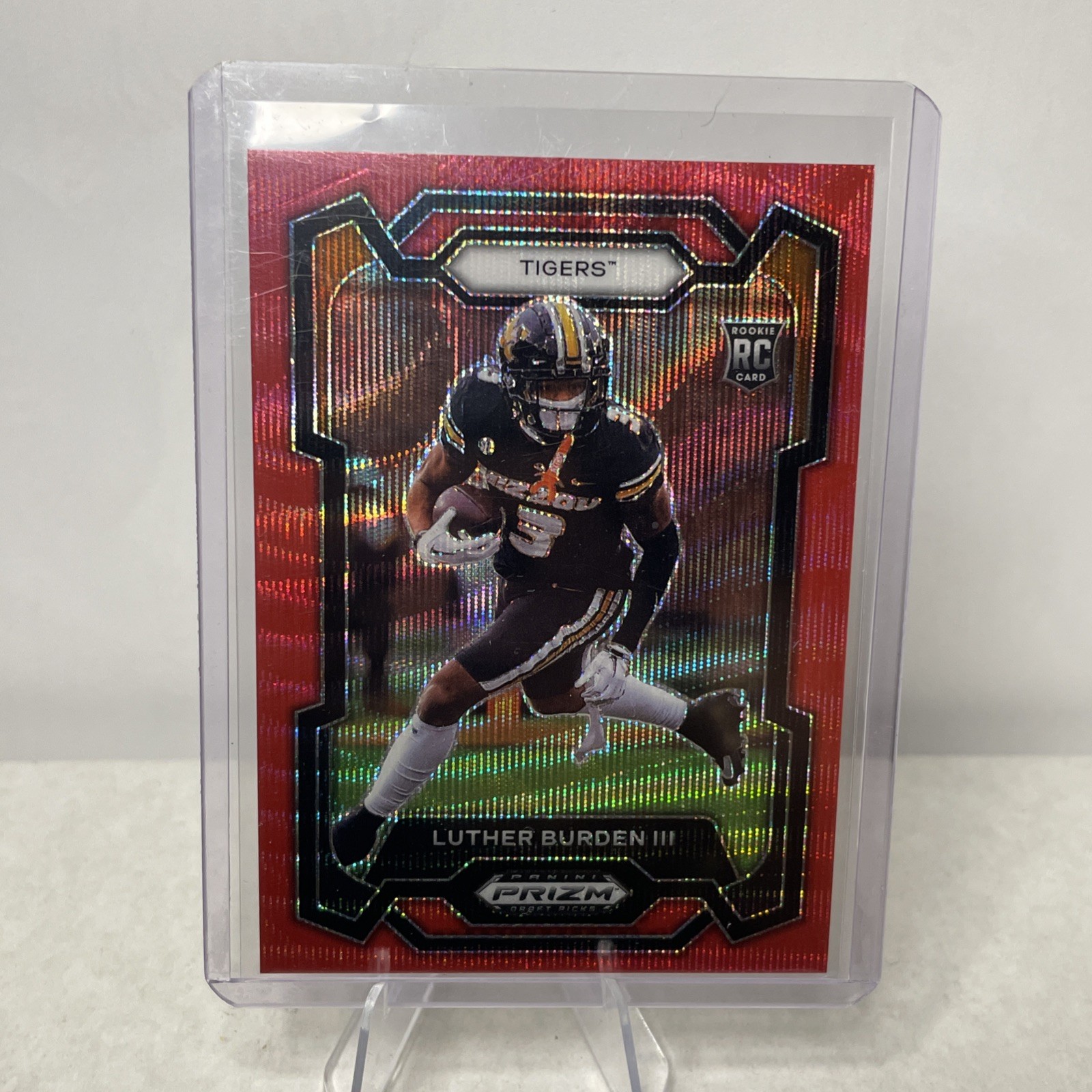 2024 Panini Prizm Draft Picks - LUTHER BURDEN III #198 Red Wave Prizm (RC)