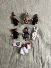 Boyd’s Bears Mini Plush Bundle Lion Bunny Polar Bear Monkey Moose Lot Of 7