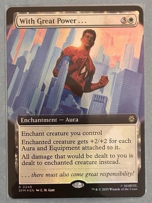 With Great Power... (Extended Art) Marvel's Spider-Man Foil