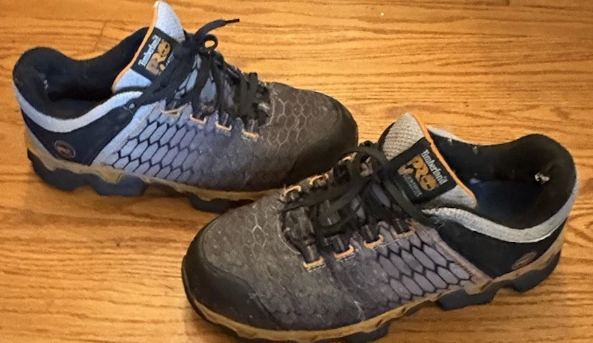 Timberland PRO Stivale da Lavoro Uomo Basso Punta Acciaio Nero Lacci Antifatica Tg 10