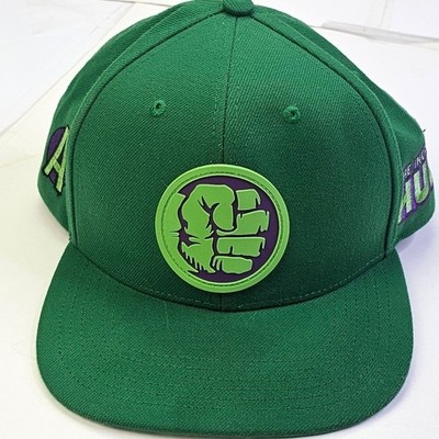 Kids Marvel The Incredible Hulk Green Snapback Baseball Cap Lids Exclusive