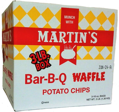 Martin'S B-B-Q Waffle Potato Chips (3 LB Box)
