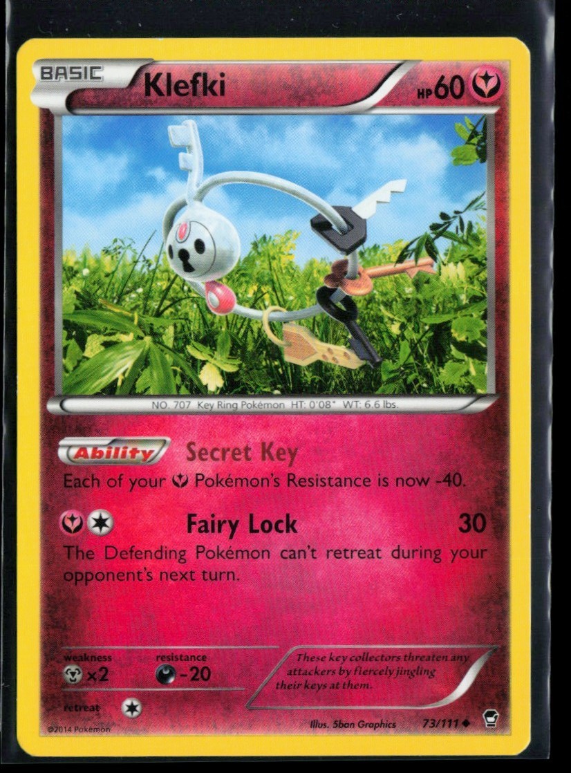 2014 XY - Furious Fists Klefki #73 Non Holo Pokemon Card