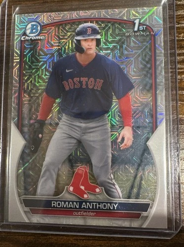 Roman Anthony 1st Bowman Chrome Mojo 2023 Bowman Chrome BCP-71 Boston Red Sox