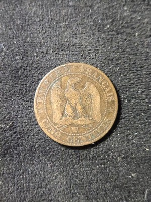 1856 W France 5 Centimes Napoleon 3