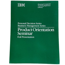 IBM Product Orientation Seminar Foil Presentation 1984 Business Management Sales