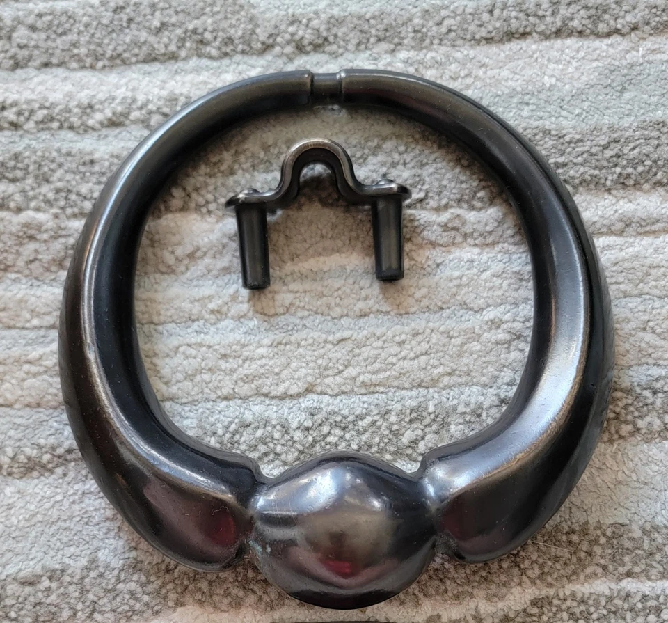 Baldwin Arquetipos Villa Anillo de Entrada Estilo Llamador de Puerta Bronce Frotado con Aceite Enorme Foto 2 de 4